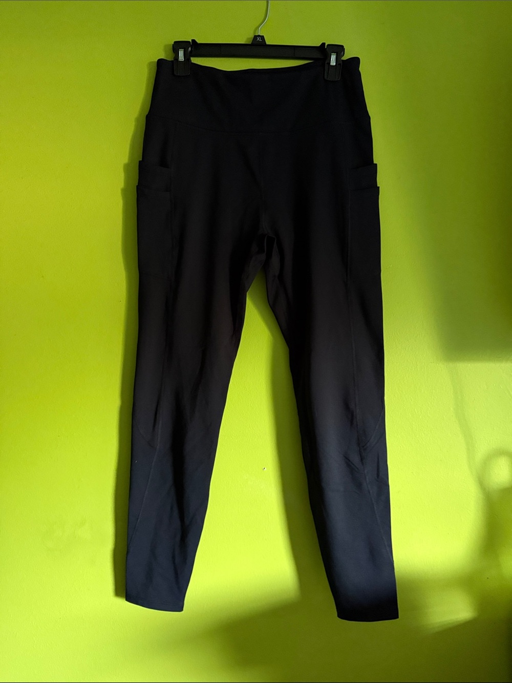 NWT Baleaf Black High Waist Leggings With Two side Pockets Size L